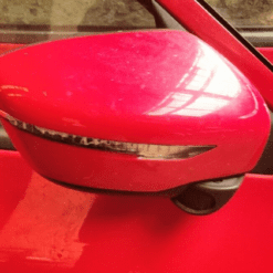 NISSAN JUKE F15 2014-2019 DRIVER SIDE RIGHT WING MIRROR POWER FOLD IN  RED