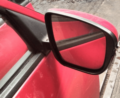 NISSAN JUKE F15 2014-2019 DRIVER SIDE RIGHT WING MIRROR POWER FOLD IN  RED - Image 2