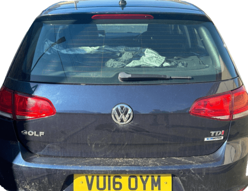 VW VOLKSWAGON GOLF MK 7.5 2016-2020 REAR TAILGATE WITH GLASS ONLY IN BLUE