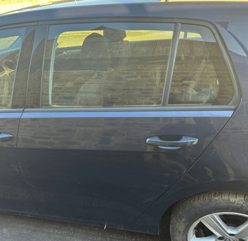 VW VOLKSWAGON GOLF MK7.5 2016-2020 PASSENGER SIDE REAR DOOR SHELL IN BLUE