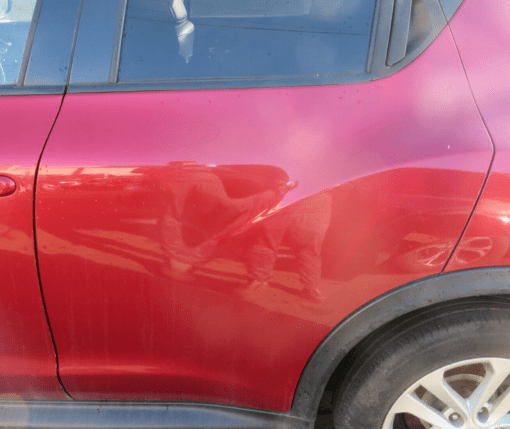 NISSAN JUKE F15 2010-2019 PASSENGER SIDE REAR LEFT DOOR SHELL ONLY IN MAROON - Image 2