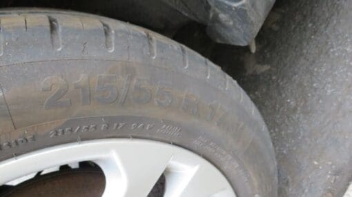 NISSAN JUKE F15 17" 5 SPOKE SPARE ALLOY WHEEL RIM AND TYRE 215/55/R17 - Image 6