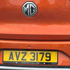 MG ZS 2021-2024 REAR BUMPER COVER PANEL WITH DIFFUSER REFLECTORS IN ORANGE