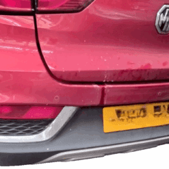 MG ZS 2017-2022 REAR BUMPER COVER PANEL WITH DIFFUSER REFLECTORS IN ORANGE