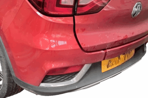 MG ZS 2017-2022 REAR BUMPER COVER PANEL WITH DIFFUSER REFLECTORS IN ORANGE - Image 3