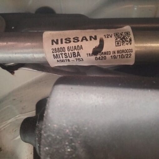 NISSAN QASHQAI J12 2022-2023 1.3LTR PETROL WIPER LINKAGE WITH MOTOR 28800 6UA0A - Image 2