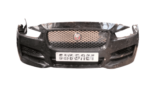 JAGUAR XE 2015-2021 FRONT BUMPER COVER PANEL WITH GRILLS COMPLETE IN BLACK
