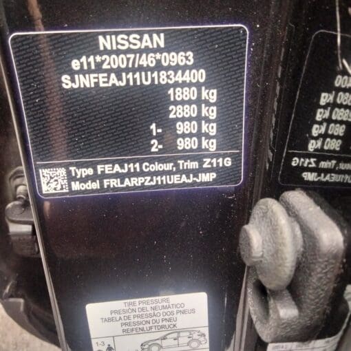 NISSAN QASHQAI J11 2016 1.2LTR PETROL AUTO BREAKING WHEEL NUTS FOR SPARES BLACK - Image 6