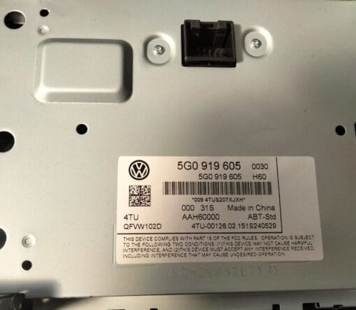 VOLKSWAGEN VW GOLF MK7 2013-2016 MULTIMEDIA SAT NAV HEAD UNIT AAH60000 - Image 4