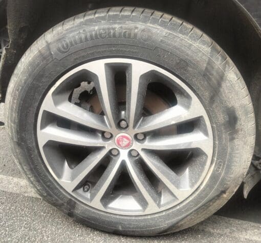 JAGUAR F PACE R SPORT 2018-2022 19" 5-SPOKE ALLOY WHEEL RIM WITH TYRE 255/55R19