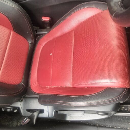 JAGUAR F PACE R SPORT 2019-2023 DRIVER SIDE FRONT LEATHER SEAT RED STITCHING - Image 2
