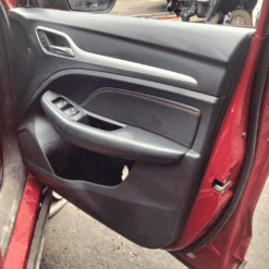 MG ZS 2017-2022 DRIVER SIDE FRONT LEATHER DOOR CARD TRIM IN RED STITCHING