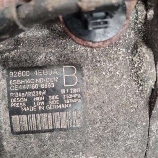 NISSAN QASHQAI J11 2014-2020 1 .2LTR PETROL  AIR CON COMPRESSOR PUMP 92600-4EB0A - Image 5