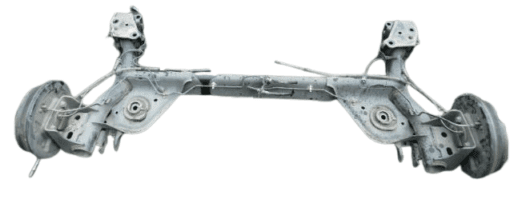 NISSAN JUKE F15 2010-2019 1.6 PETROL REAR AXLE BEAM WITH DRUMS AND BEARINGS