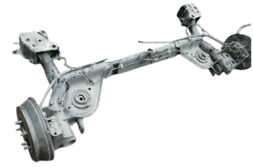NISSAN JUKE F15 2010-2019 1.6 PETROL REAR AXLE BEAM WITH DRUMS AND BEARINGS - Image 2