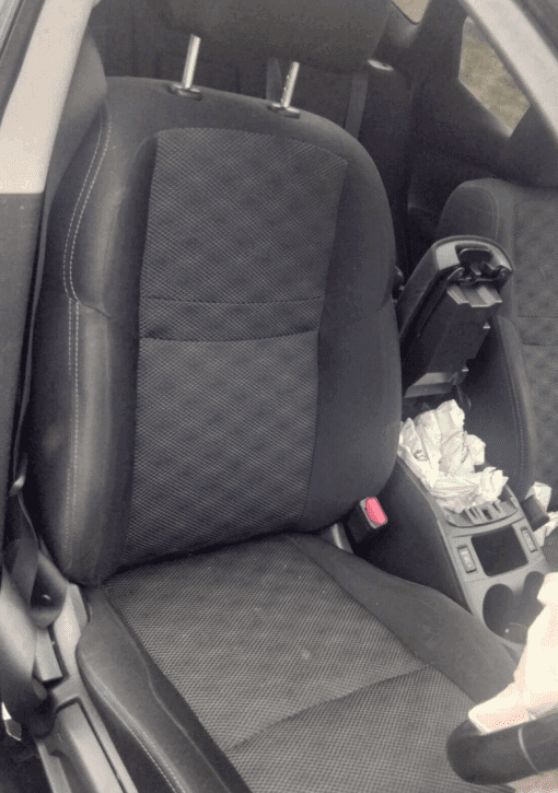 NISSAN QASHQAI J11 2014-2020 DRIVER SIDE FRONT SUEDE FABRIC SEAT IN GREY