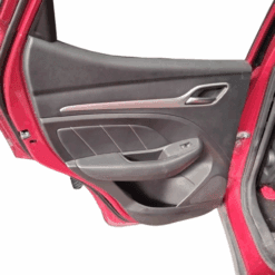 MG ZS 2017-2022 PASSENGER SIDE REAR LEATHER DOOR CARD TRIM IN WHITE STITCHING