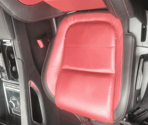 JAGUAR F PACE R SPORT 2019-2023 PASSENGER SIDE FRONT LEATHER SEAT RED STITCHING - Image 2