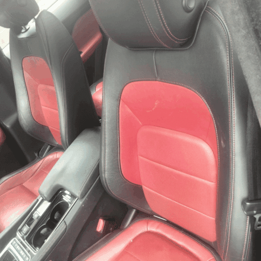 JAGUAR F PACE R SPORT 2019-2023 PASSENGER SIDE FRONT LEATHER SEAT RED STITCHING - Image 3