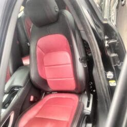 JAGUAR F PACE R SPORT 2019-2023 PASSENGER SIDE FRONT LEATHER SEAT RED STITCHING