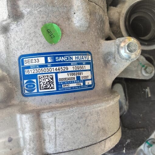 MG ZS EV 2020-2024 AIR CON A/C COMPRESSOR PUMP GENUINE 11002581 - Image 2