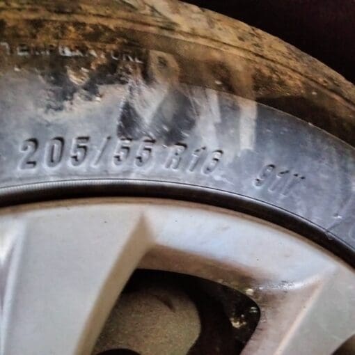 TOYOTA AURIS 2014-2018 16" 5-SPOKE ALLOY WHEEL RIM WITH TYRE 205/55R16 - Image 3