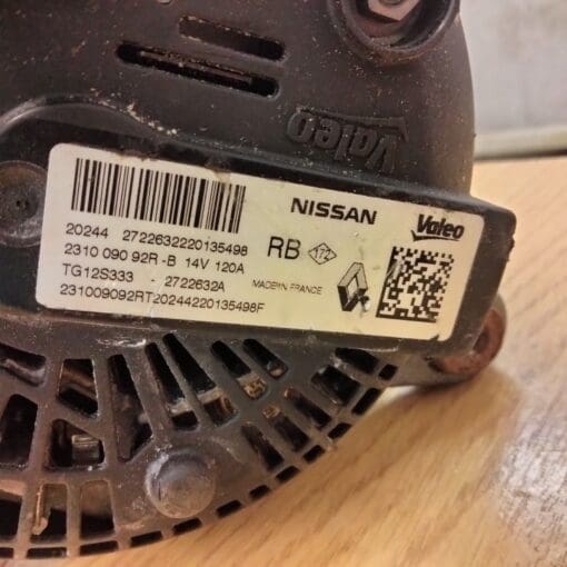 NISSAN JUKE F16 2019-2024 1.0LTR PETROL  ALTERNATOR GENUINE 2722632A - Image 5
