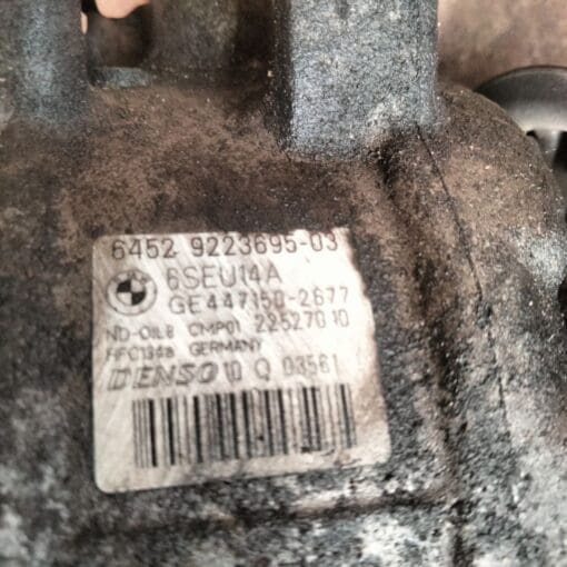 BMW 3 SERIES 318D F30 2.0LTR DIESEL AIR CON COMPRESSOR PUMP 64529223695-03 - Image 5