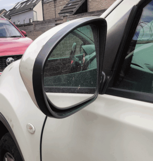 NISSAN QASHQAI J10 2007-2013 PASSENGER SIDE DOOR WING MIRROR IN WHITE - Image 2