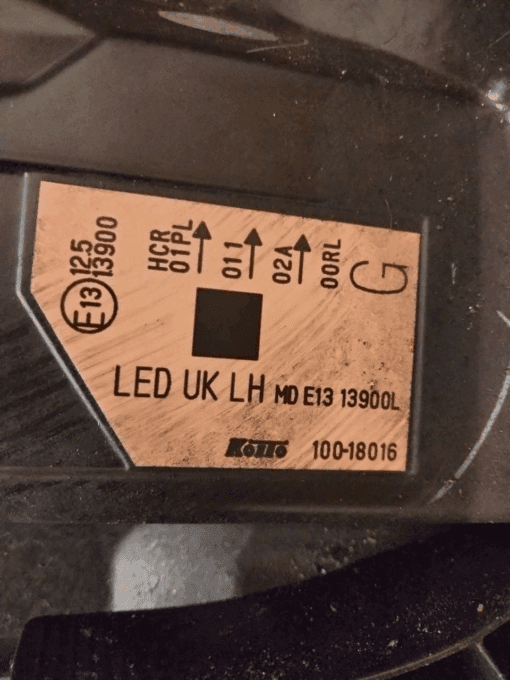 NISSAN QASHQAI J11 2014-2017 PASSENGER SIDE FRONT HEADLIGHT GENUINE 100-18016 - Image 11