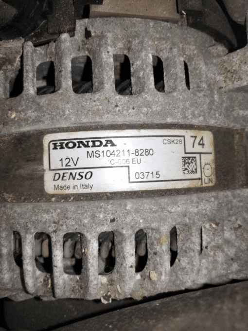 HONDA CIVIC MK9 1.6 i-DTEC DIESEL ALTERNATOR GENUINE MS104211-8280 - Image 2