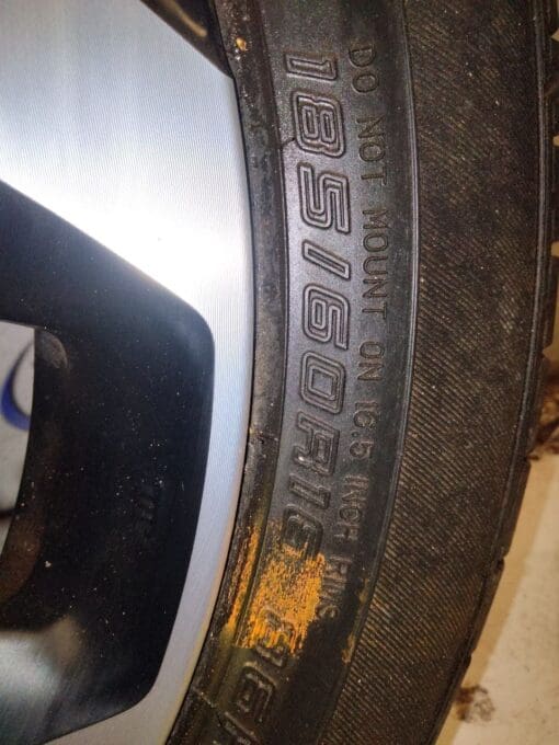 HONDA JAZZ MK5 2020-2024  16'' DIAMOND CUT ALLOY  WHEEL WITH TYRE 185/60/R16 - Image 5