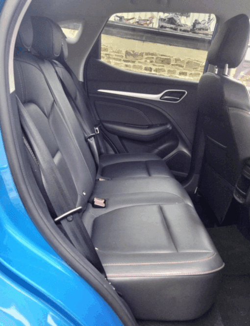 MG ZS 2018-2024 REAR LEATHER SEAT BASE BENCH COMPLETE IN RED STITCHING