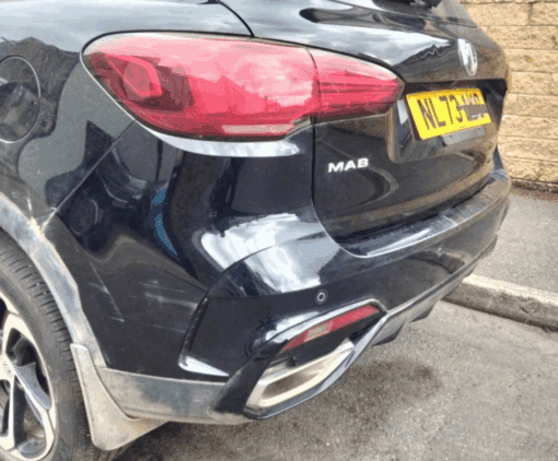 MG HS TROPHY 2022–2024 REAR BUMPER COVER PANEL COMPLETE IN BLACK - Image 6