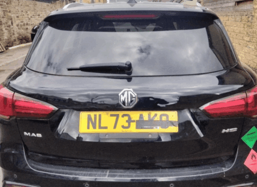 MG HS TROPHY 2022–2024 REAR BOOT LID TAILGATE SHELL WITH SCREEN IN BLACK