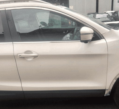 NISSAN QASHQAI J11 2014-2020 DRIVER SIDE FRONT DOOR SHELL IN WHITE