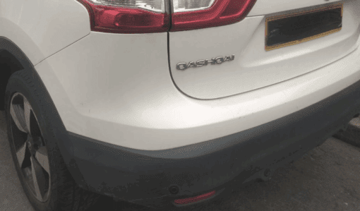 NISSAN QASHQAI J11 2014-2020 REAR BUMPER COVER PANEL WITH DIFFUSER & REFLECTORS - Image 3