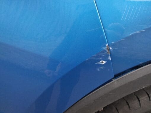 MG ZS 2018-2024 REAR BUMPER COVER PANEL WITH DIFFUSER & REFLECTORS IN BLUE - Image 3