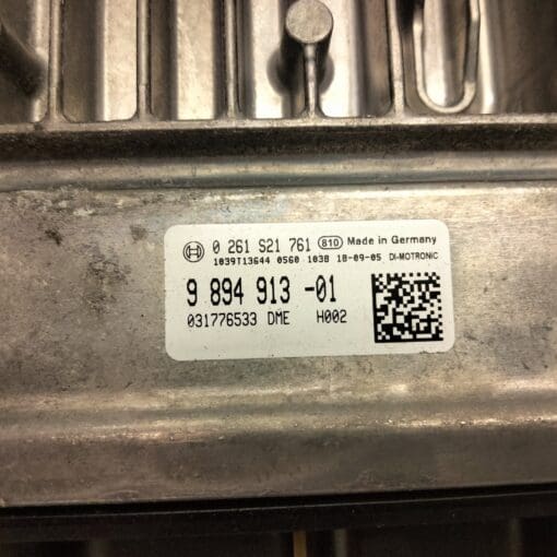 BMW 3 SERIES 2.0LTR DIESEL ENGINE CONTROL MODULE ECU 989491301 - Image 4