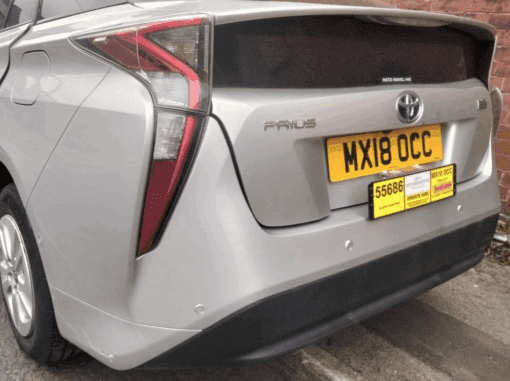 TOYOTA PRIUS MK4 2015-2022 REAR BUMPER COVER PANEL IN SILVER - Image 2