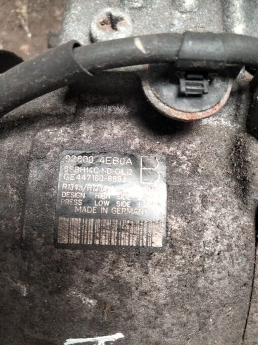 NISSAN QASHQAI J11 2014-2020 1.2LTR  A/C AIR CONDITIONING PUMP 92600 4EBOA - Image 5