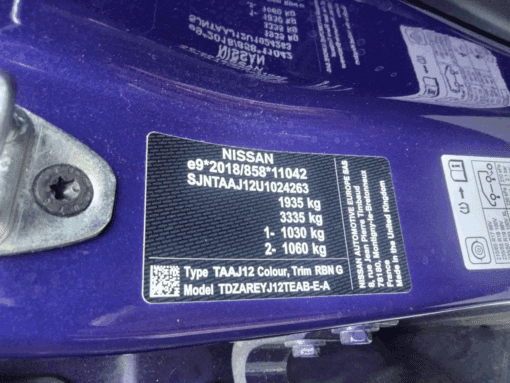 NISSAN QASHQAI J12 2022-2024 PASSENGER SIDE REAR DOOR SHELL IN BLUE - Image 2